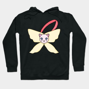 A Cute Strap With Cat Head and Wings Hoodie